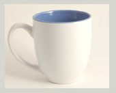 Tasse mug extra BIG mit werbeaufdruck blau blaue