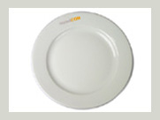 Teller 24 cm mit breitem Rand