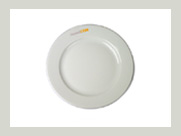 Teller 17 cm mit breitem Rand