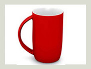 Trendy rot tasse becher logo bedrucken