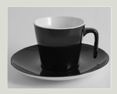 Y03-Elegant-tasse-schwarz-weiss-schwarze-Untertasse-Unterteller