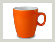 automaten becher orange