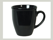 tasse schwarz logodruck