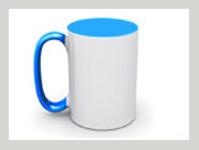 tasse mit grossem griff blau