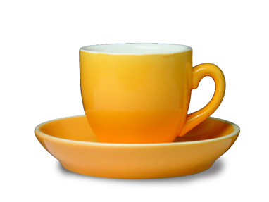 kleine tasse orange