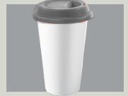 Coffee To Go Becher  schwarzer deckel